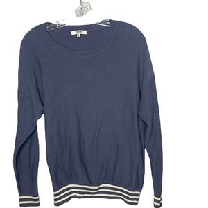 Madewell 1937 Striped Scoop Neck Blue/White Lightweight Sweater. Size Medium.